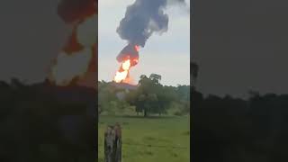 Eruzione di un vulcano di fango in Colombia le immagini [upl. by Hpejsoj]