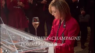 【Vlog】Y by YOSHIKI×CHAMPAGNE POMMERY Brut Roséお披露目会20231129 [upl. by Ennybor]