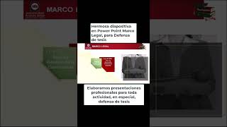 Hermosa Diapositiva en Power Point Marco legal defensa de tesis Universidad Andres Bello Chile [upl. by Wistrup]