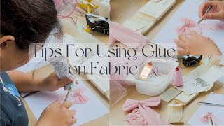 Best Techniques For Using Glue on Fabric  Easy DIY Rhinestone Handwork  Free Movement Sewing [upl. by Nallak]