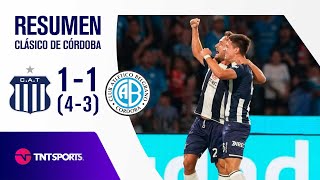 ¡LA T SE QUEDÓ CON EL CLÁSICO CORDOBÉS POR PENALES 🔵⚪  Talleres 1 43 1 Belgrano  Resumen [upl. by Yaras]