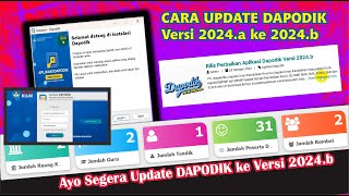 Cara Update Perbaruan Aplikasi Dapodik versi 2024a ke Versi 2024b [upl. by Muiram]