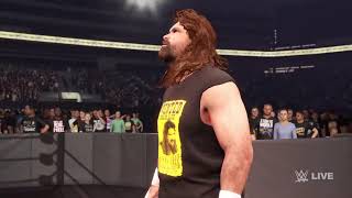 WWE 2K24 Survivor SeriesWarGames Cactus Jack Mankind Dude Love vs Rikishi Umaga The Rock [upl. by Enelkcaj]