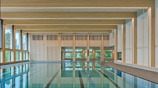 Appenzeller Hallenbad – Schwimmen in Holz [upl. by Enelyt392]