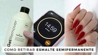 Como retirar esmalte Semipermanente en casa Fácil y sin dañar la uña [upl. by Sung11]