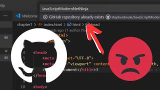 FIX GitHub Repository Already Exists Error in Visual Studio Code [upl. by Tamar959]