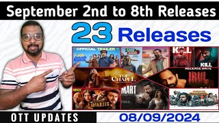 OTT UPDATES  September 2nd to 8th OTT Releases  SAP MEDIA MALAYALAM [upl. by Enimzzaj]