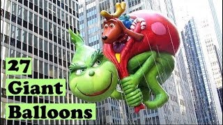 Macys Thanksgiving Day Parade Balloons 2017 [upl. by Enyaw215]