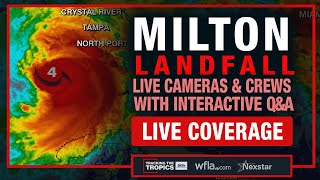 BREAKING MILTON NEARS LANDFALL Wobble Tracker Hurricanes Latest Track Florida Tornado Warnings [upl. by Lawrence752]