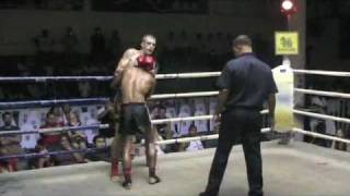 Tom Tiger Muay Thai scores a KO via Knee to the face at Patong Boxing stadium [upl. by Odnomar]