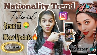 look different nationalities trend tutorial free nationality challenge instagram reelsvedikajaokar [upl. by Otto]