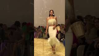 Vittoria Ceretti amp Irina Shayk for Jacquemus “LE RAPHIA” SS23 runway fashion ootd catwalk [upl. by Swetiana]