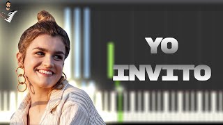 Amaia  Yo Invito  Instrumental Piano Tutorial  Partitura  Karaoke  MIDI [upl. by Havard]