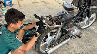 AMAZING PROCESS RESTORATION of HONDA ASTREA PRIMA DREAM  1991 [upl. by Sherurd772]