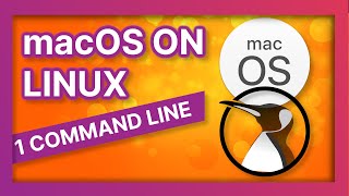 Run macOS on Linux with 1 COMMAND [upl. by Zoila448]