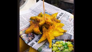 কামরাঙা মাখাKamranga Makha Recipe In Bengali StyleStar Fruit Chaat Recipe [upl. by Nylireg]