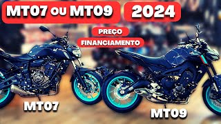 YAMAHA MT07 OU MT09 2024 COM PREÇOFINANCIAMENTO E CONSÓRCIO [upl. by Ilse]