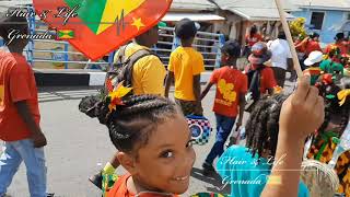 Grenada 50th anniversary of independence colors day in Grenada st Johns Gouyave [upl. by Ahseniuq]