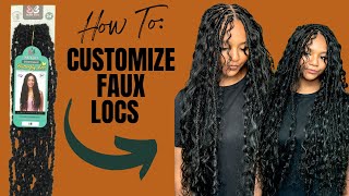 How To Custom Locs That Mimick Handmade Locs [upl. by Stretch204]