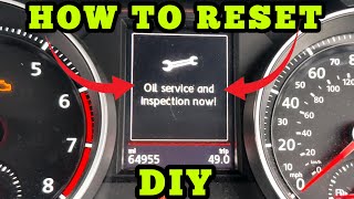 VW Golf Oil Service and Inspection Now Reset Step By Step DIY 2011  2020 [upl. by Sudaorb]