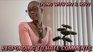 Living with HIV amp HSV2  Responding to Hate Comments [upl. by Aziar]