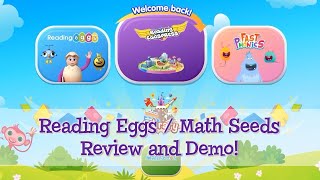 Reading Eggs  Math Seeds  Reading Eggspress Review  Homeschool Online Curriculum Grades K7 [upl. by Tereve911]