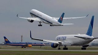 High traffic Paris CDG Airport  🇫🇷 Plane Spotting  210 planes in 2 hours  Close up heavy landing [upl. by Nerual]