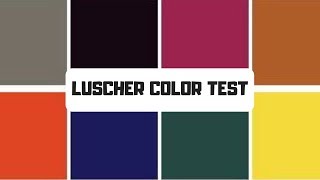 Luscher Colour Test  Know who deep down you are [upl. by Fotzsyzrk]