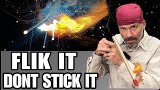 How to Weld Without Sticking The Rod Arc Welding with a FLIK [upl. by Ytsenoh]