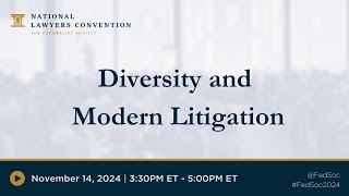 Diversity and Modern Litigation 2024 NLC [upl. by Assiluy95]