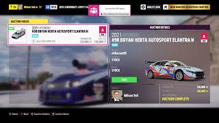 2021 Hyundai 98 Bryan Herta Autosport Elantra N Forza Horizon 5 Auction House Sniping [upl. by Wedurn]