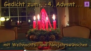 FG28  Gedicht zum 4 Advent zu Weihnachten zum guten Rutsch amp Neujahr  OHNE Musik [upl. by Tager]