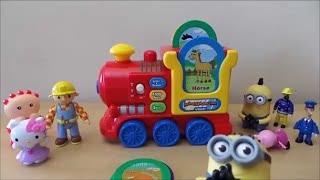 Vtech Animal English Alphabet Kindergarten Toy Train with Minions help [upl. by Stearns]