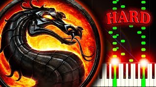 MORTAL KOMBAT THEME  Piano Tutorial [upl. by Eimot]