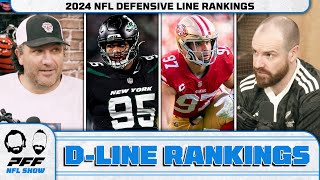 2024 NFL Defensive Line Rankings  PFF NFL Show [upl. by Aivlys380]