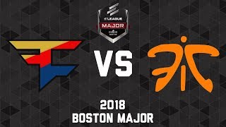 Faze vs Fnatic  CSGO ELEAGUE Major Boston 2018 [upl. by Klos]