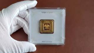 APMEX 20g Geiger Edelmetalle and 10g PAMP Suisse Beehive Lady Gold Bars Unpacking Inspection 2022 [upl. by Elleniad]