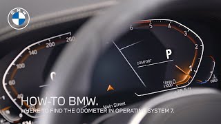 How to Find the Odometer in BMWs iDrive Operating System 7  BMW HowTo [upl. by Aynas]