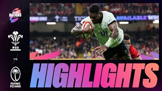 HIGHLIGHTS  WALES V FIJI  AUTUMN NATIONS SERIES [upl. by Chapnick850]