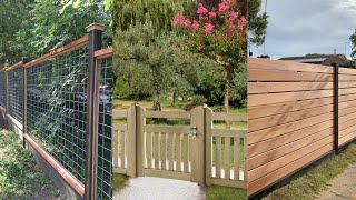 Garden Fencing Ideas with Fancy Barrier Designs [upl. by Ahseekal]