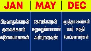 அடேங்கப்பா பிறந்த மாதத்துக்குள்ள  இவ்வளோ ரகசியம் இருக்கா [upl. by Parthen]