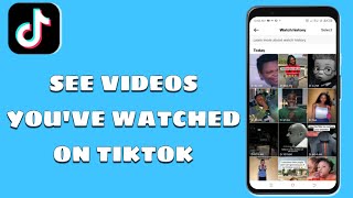 How to see videos youve watched on Tiktok [upl. by Juno]