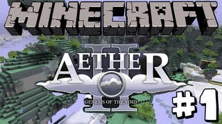 Minecraft Aether II  Our First Dungeon  Episode 1 [upl. by Lehte]