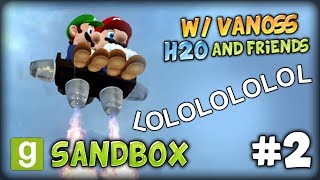 GMOD SANDBOX 2 w VanossGaming H2O and Friends  TORNADO FLYING BROTHERS HOVERBOARD MADNESS [upl. by Bohlin224]