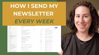 How I publish my newsletter every week  Jessica Lackey [upl. by Beckie]