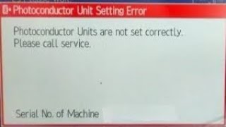 Photoconductor Units are not set correctly in Ricoh [upl. by Ekalb346]