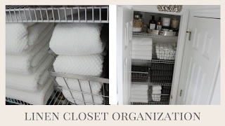 Linen Love  Step Inside My Linen Closet Organization Pro Tips [upl. by Atilef]