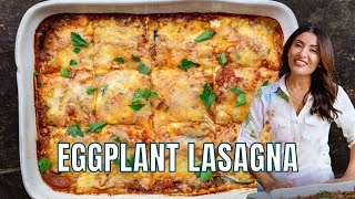 Gluten Free Eggplant Lasagna  Low Carb Comfort Food without the Pasta [upl. by Aelram]