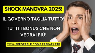 Tagli Drastici ai Bonus 2024 Ecco Cosa Perderai nel 2025 [upl. by Odraode]