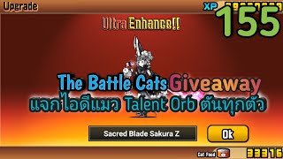 แจกไอดีแมว Talent Orb ตันทุกตัว  The Battle Cats  Giveaway 155 [upl. by Kerred]